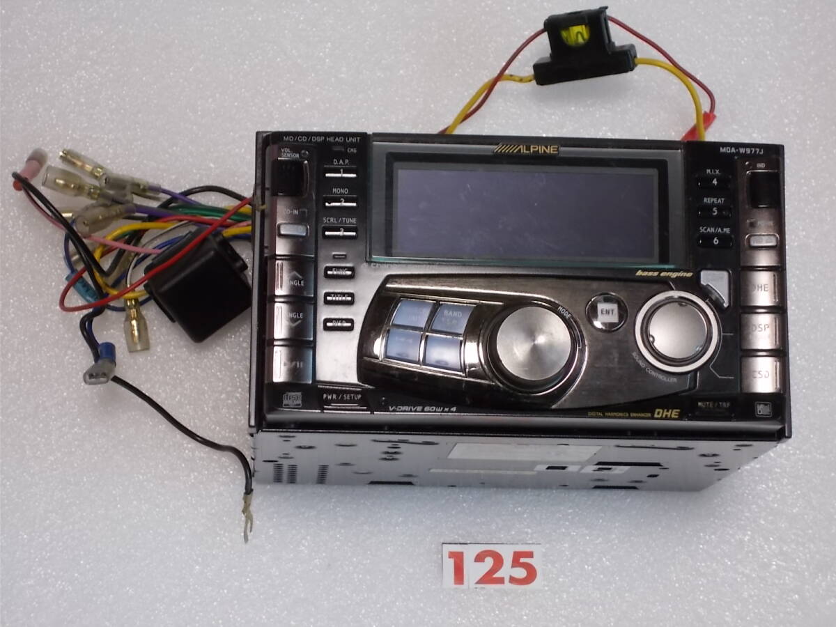 [ No.125 ]** MDA-W977J MD CD radio head light unit long time period stock defect equipped.**