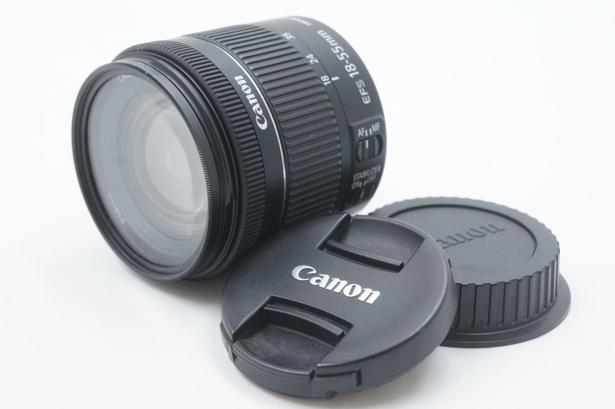 ★☆全額返金保証！最速発送！【Canon EF-S18-55mm F4.0-5.6IS STM フォーカスOK 難あり】★☆（202403-29734-kaitori）の画像1