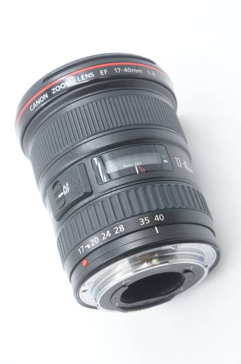 ★☆全額返金保証！最速発送！【Canon 広角ズームレンズ EF17-40mm F4L USM フルサイズ対応 難あり】★☆（202403-29635-kaitori）の画像2