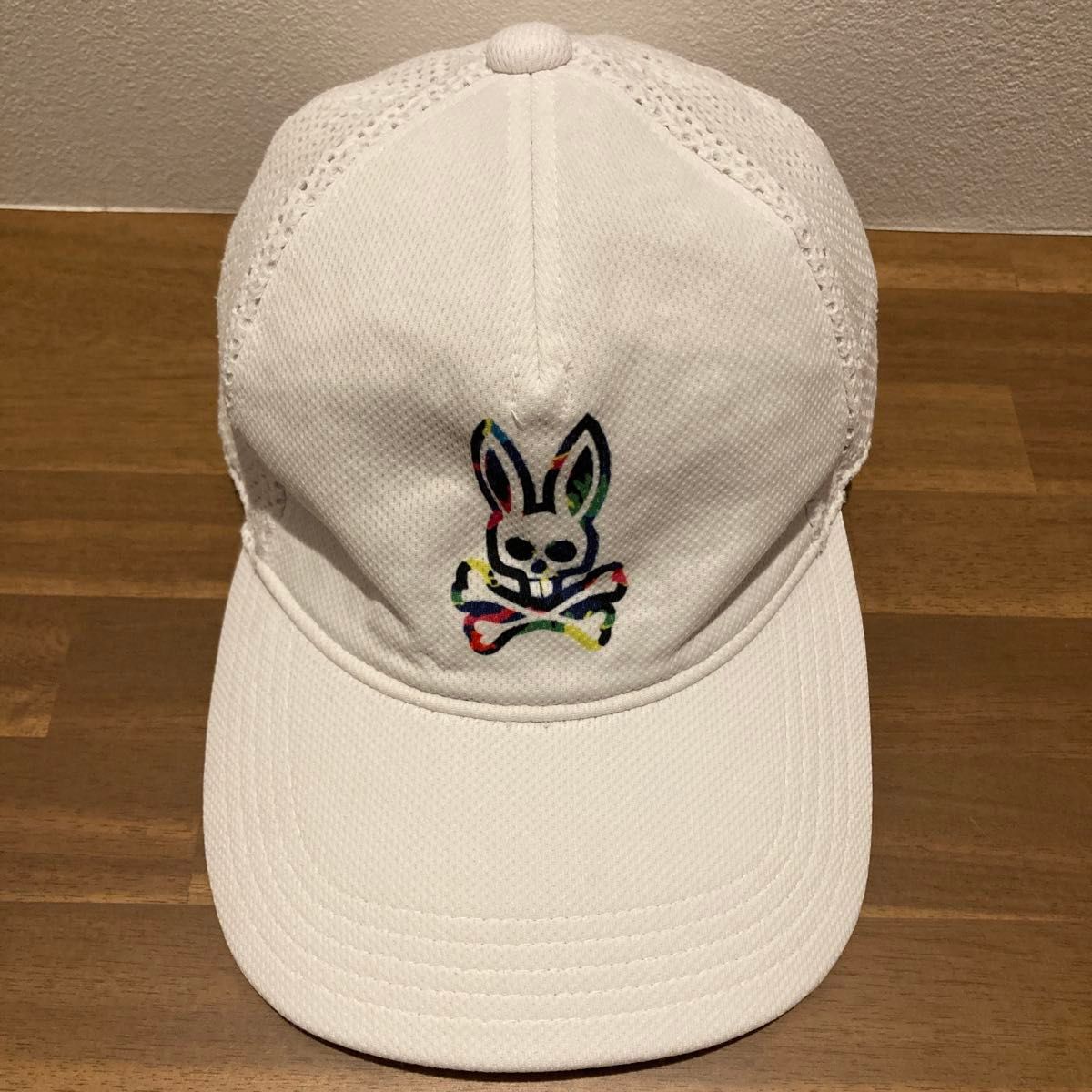 Psycho Bunny サイコバニー　メッシュ　キャップ　レインボー　ロゴ　レディース　フリーサイズ