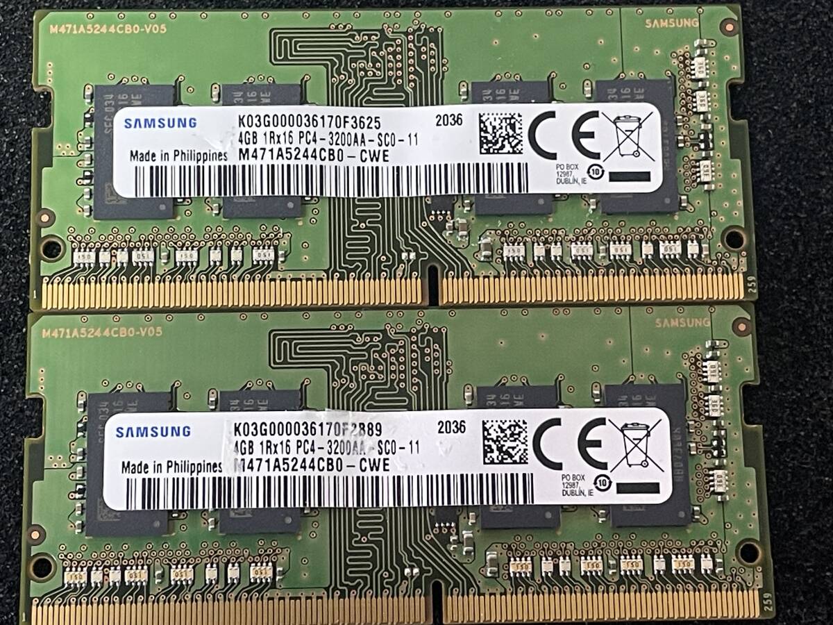 SAMSUNG PC4-3200AA 4GB×2枚の画像1