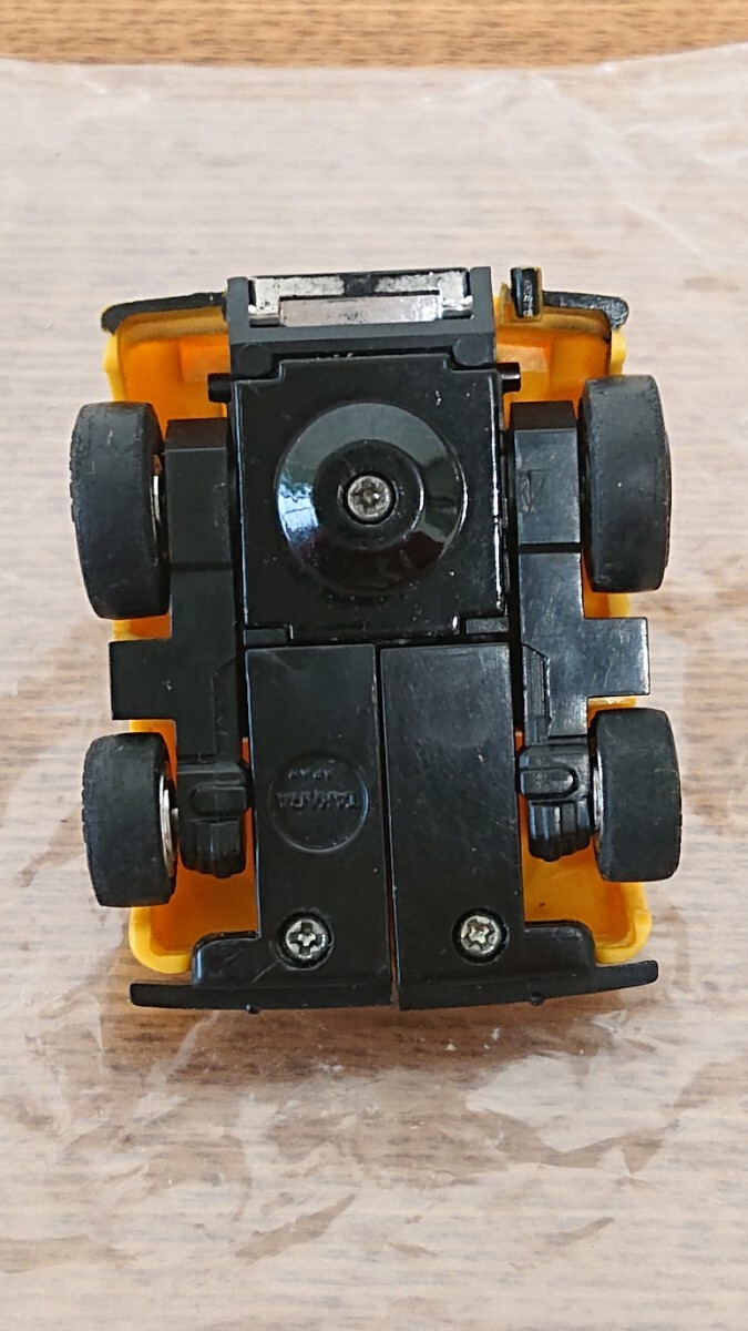日本製 TAKARA ミクロマン ミクロロボット CAR フォルクスワーゲン イエローボディ 絶版 希少 ミクロロボットカー の画像9