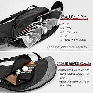 OUTDOORMASTER ゴルフ クラブケース 防水加工 ゴルフバッグ 10〜12本以上 大容量 練習用 ファスナーポケット付き_画像2