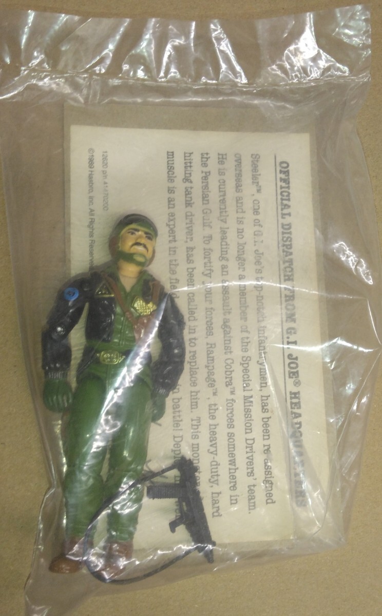 Hasbro 直販 mail order 限定 G.I.Joe 1989 tank driver RAMPAGE 地上最強のエキスパートチーム G.I.ジョー ラムページの画像5