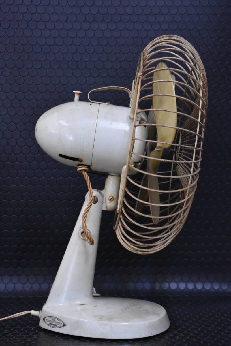 うぶ品 昭和レトロ 東芝 Toshiba A.C. ELECTRIC FAN LD型 扇風機 30cmタイプ ４枚羽根 アンティーク 未整備品 稼働品の画像4