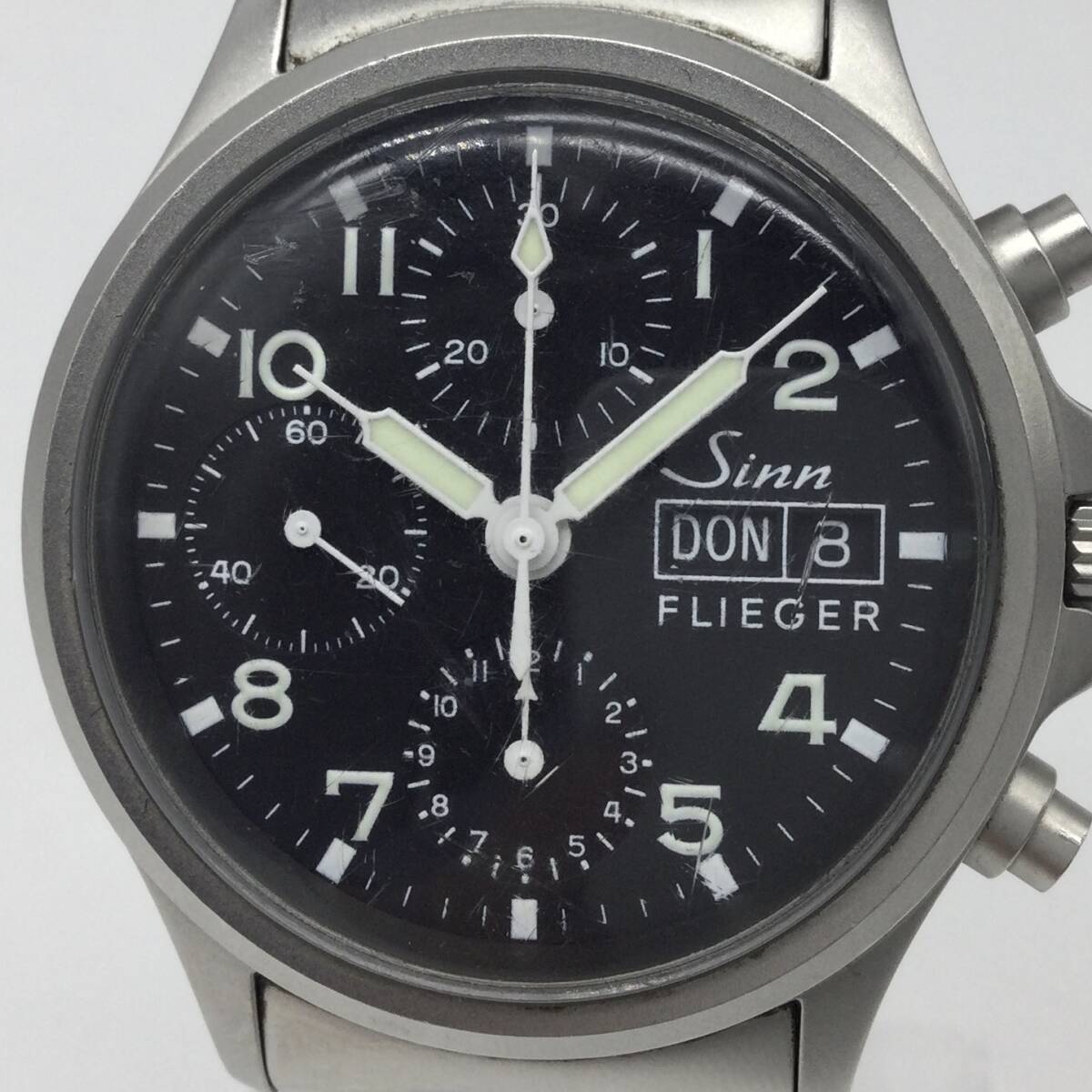 【1985】Sinn ジン 356 FLIEGER フリーガー 自動巻き クロノグラフ 腕時計の画像4