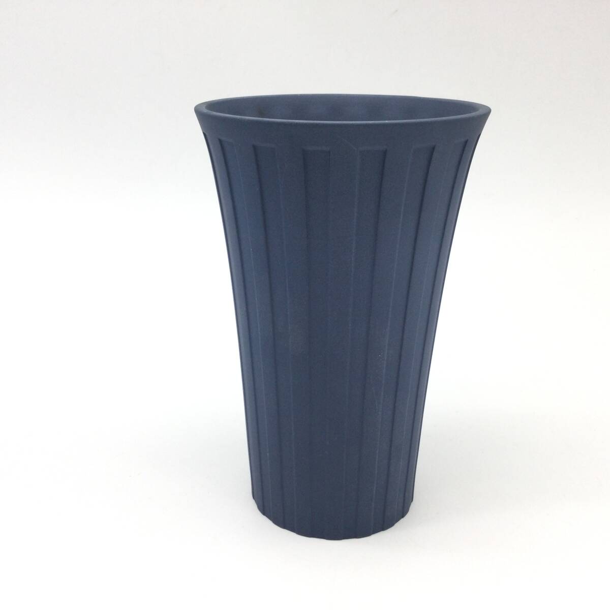 【3297】WEDGWOOD ウエッジウッド ウェッジウッド ジャスパー ビアグラス ビアカップ 青 箱付き ナイトアンドデイの画像2