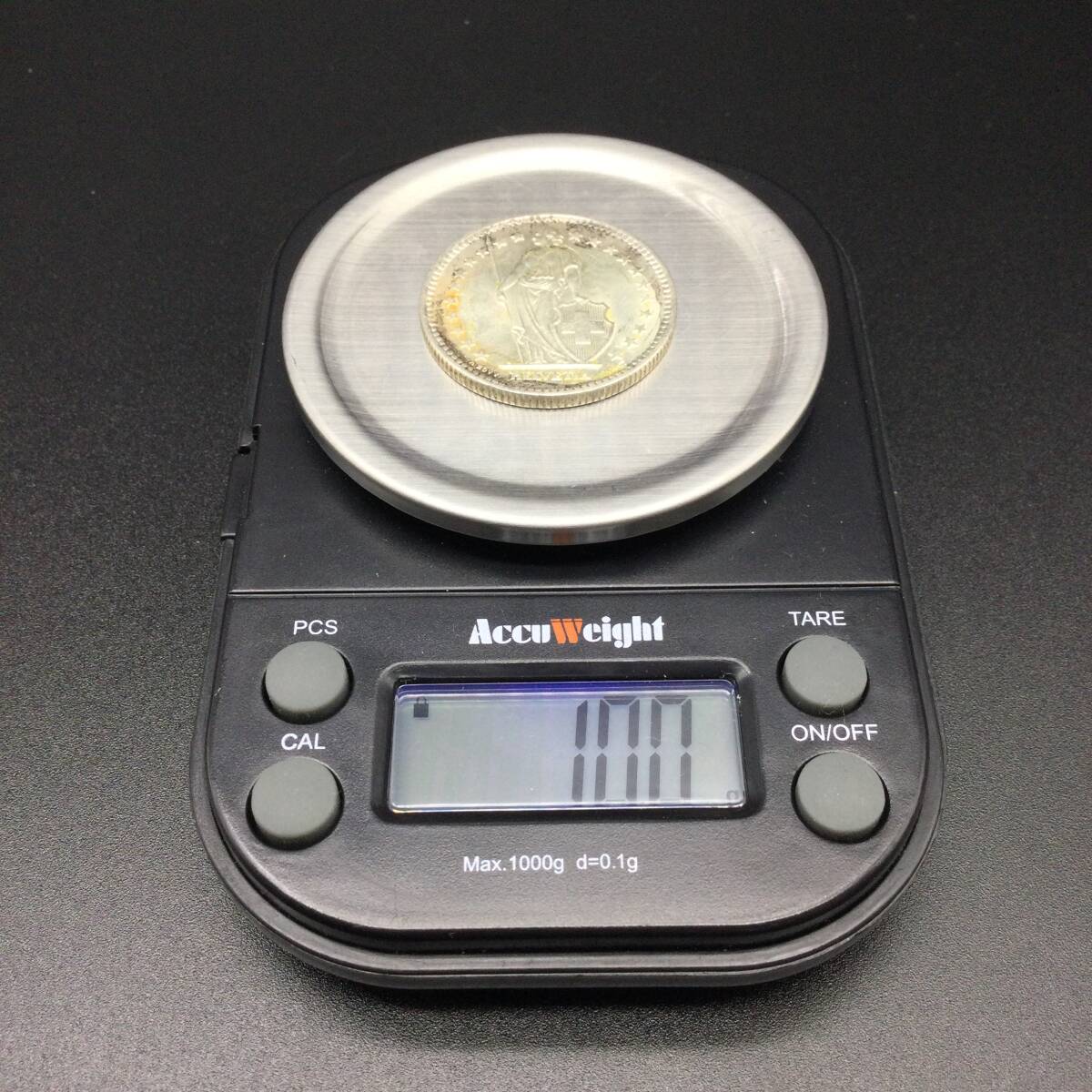 【6327①】スイス 銀貨 1964年 2フラン 重量約10ｇ コイン メダル 外国銭 硬貨 貨幣の画像4