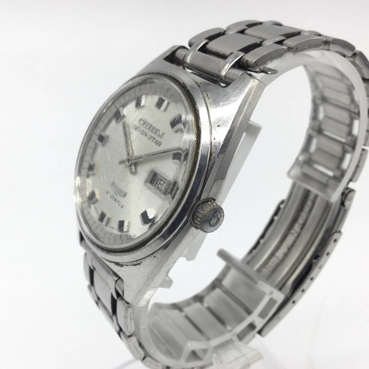 【2162】CITIZEN SEVEN STAR 2806-TA 21JEWELS シチズン セブンスター 21石 デイデイト 自動巻き オートマチック 稼働品 メンズ腕時計_画像3