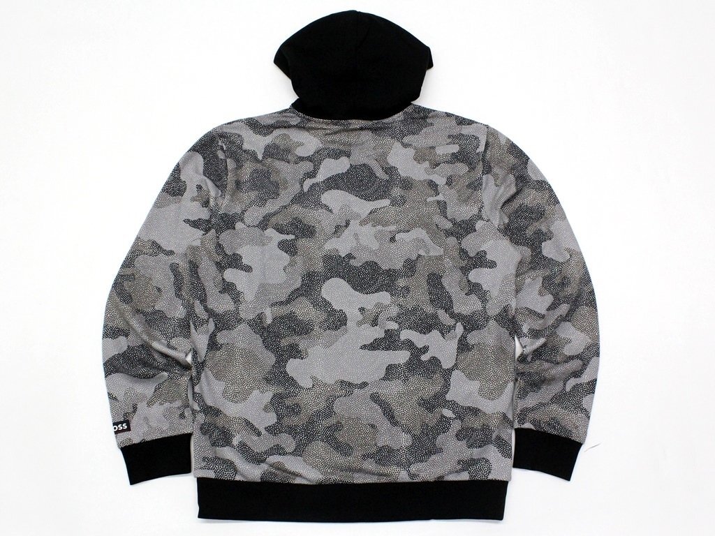 4万新品◆XL◆ボス BOSS×NBAコラボ BROOKLYN NETS カモフラージュプリントフーディースウェットプルオーバー『W_Camo_NBA』1円_画像5