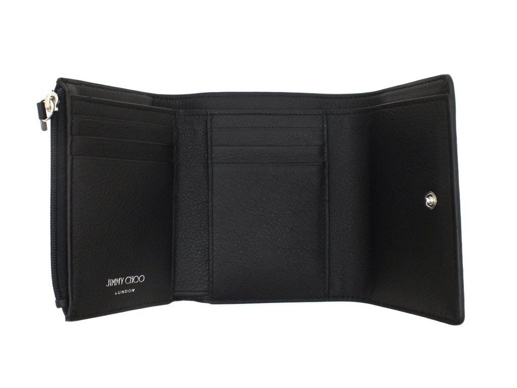 8万新品◇JIMMY CHOOジミーチュウ◇レザーエンボスロゴ三つ折り 8万新品◇JIMMY CHOOジミーチュウ◇レザーエンボスロゴ三つ折り