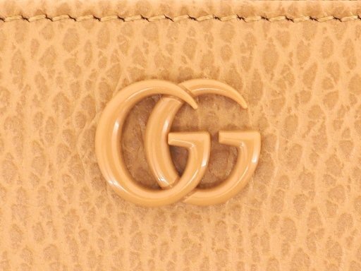 15万新品◆GUCCI グッチ GGマーモント ローズベージュラウンドジップ長財布 1円