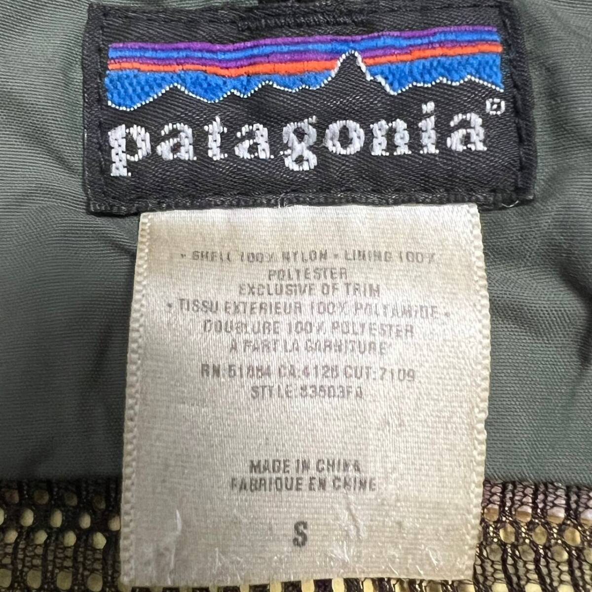 Wm247 00s PATAGONIA×GORE-TEX パタゴニア×ゴアテックス マウンテンパーカー 比翼ジップ ジャケット カーキ メンズ ゆったりの画像7