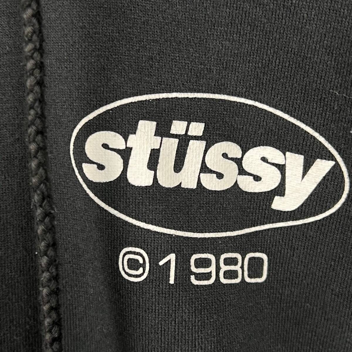 Wm504 STUSSY SOUL ステューシー スウェット パーカー フーディー プルオーバー ロゴプリント ブラック 黒 メンズ