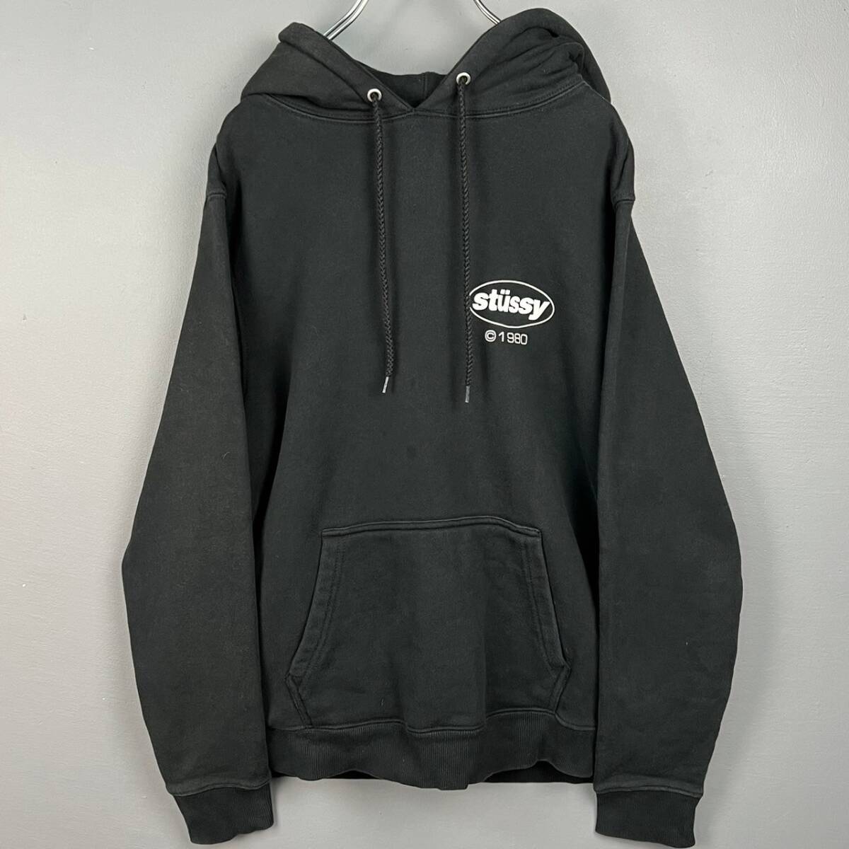 Wm504 STUSSY SOUL Stussy тренировочный Parker f- глубокий ru over Logo принт черный чёрный мужской 