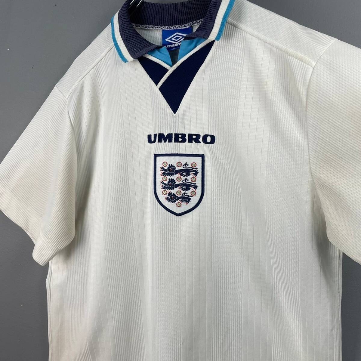 Wm559 UMBRO アンブロ サッカー 1996 96 イングランド代表 ENGLAND ホーム ユニフォーム ビンテージ ヴィンテージ_画像4