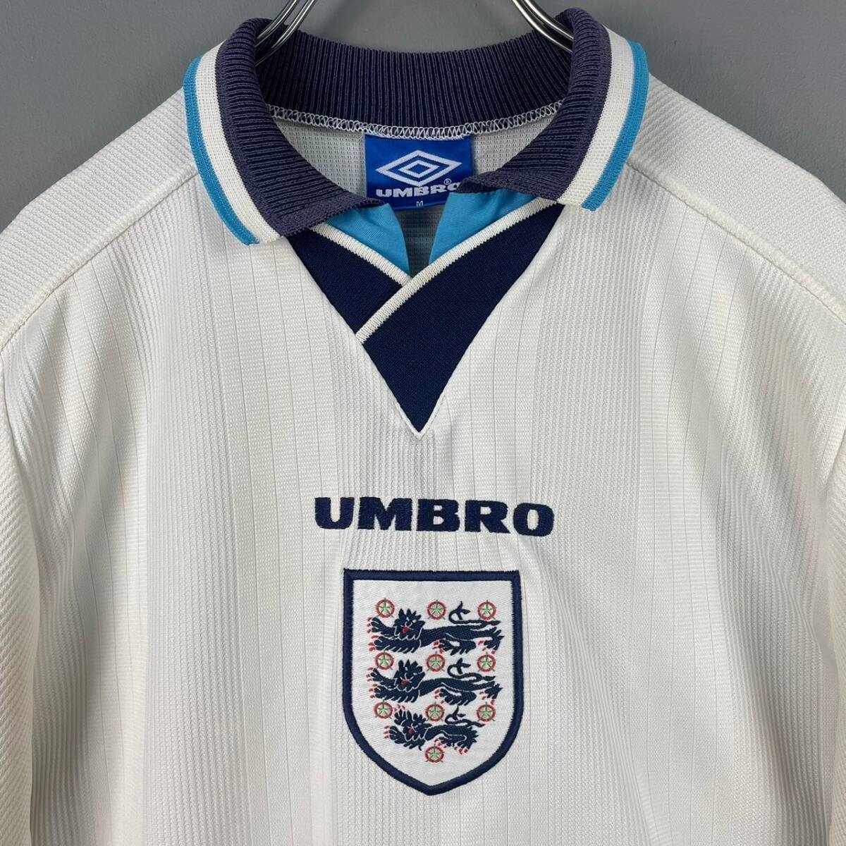 Wm559 UMBRO アンブロ サッカー 1996 96 イングランド代表 ENGLAND ホーム ユニフォーム ビンテージ ヴィンテージ_画像3