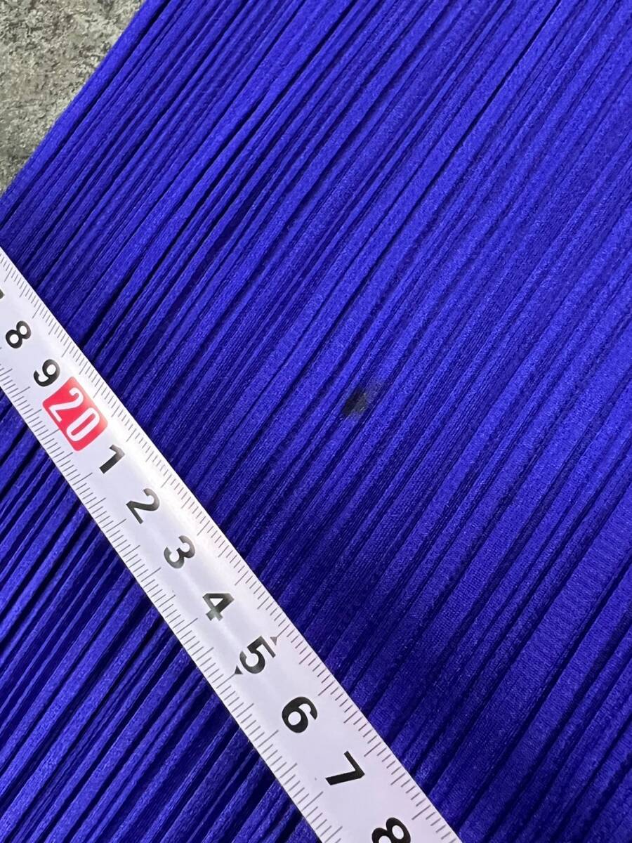 Wm541 日本製 PLEATS PLEASE プリーツプリーズ イッセイミヤケ デザイン プリーツ ロング ワンピース 青紫系 レディース 3の画像9