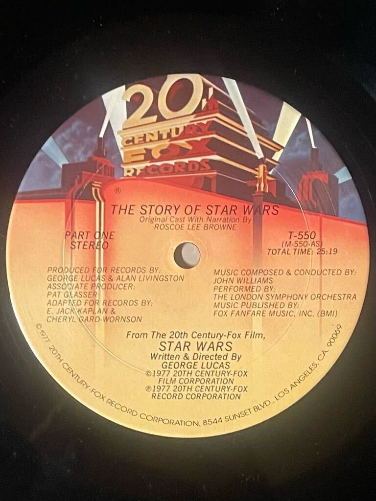 LP レコード　THE STORY OF STAR WARS 1977_画像3
