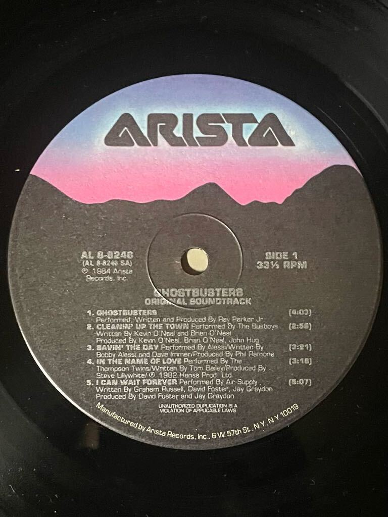 LP レコード　GHOSTBUSTERS 1984_画像3