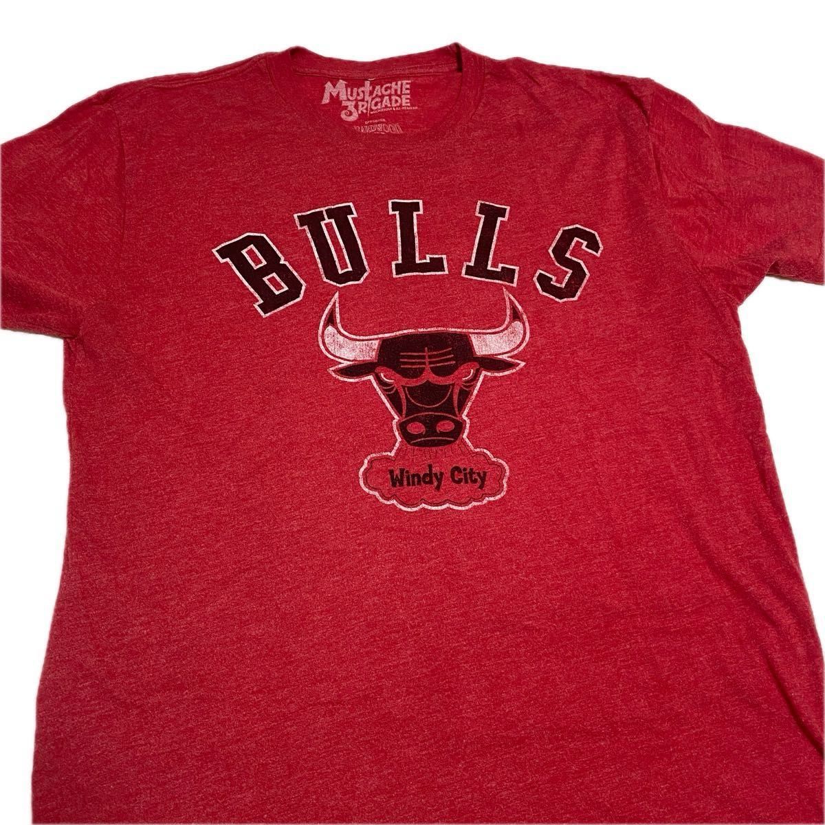 NBA CHICAGO BULLS  Windy Cityロゴ　Lサイズ Tシャツ　シカゴブルズ　ジョーダン　ピッペン　ロッドマン