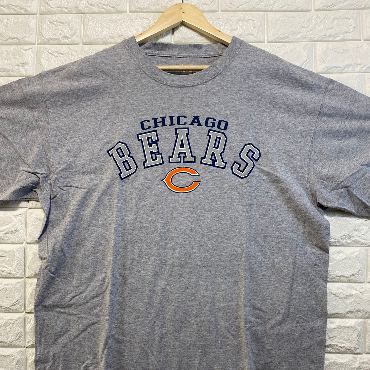 NFL CHICAGO BEARS ロゴ　Tシャツ　XLサイズ　アメフト　シカゴ　ベアーズ　ロゴ　アメリカ古着　美品　ビックサイズ