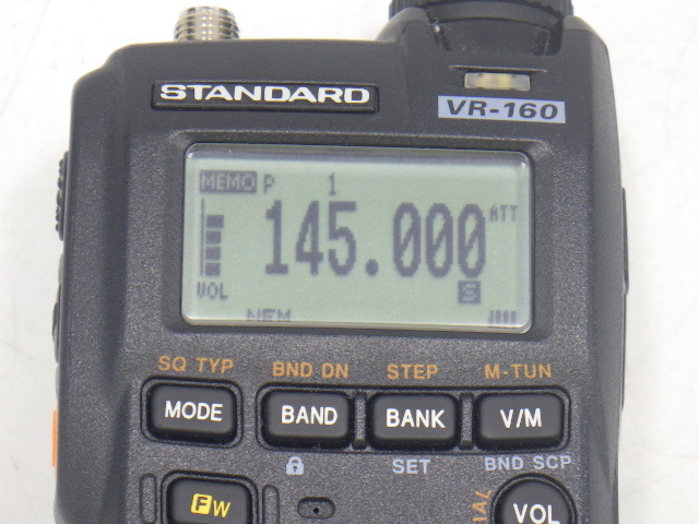 x4D159Z60 YAESU VR-160 wide-band receiver STANDARD beautiful goods 