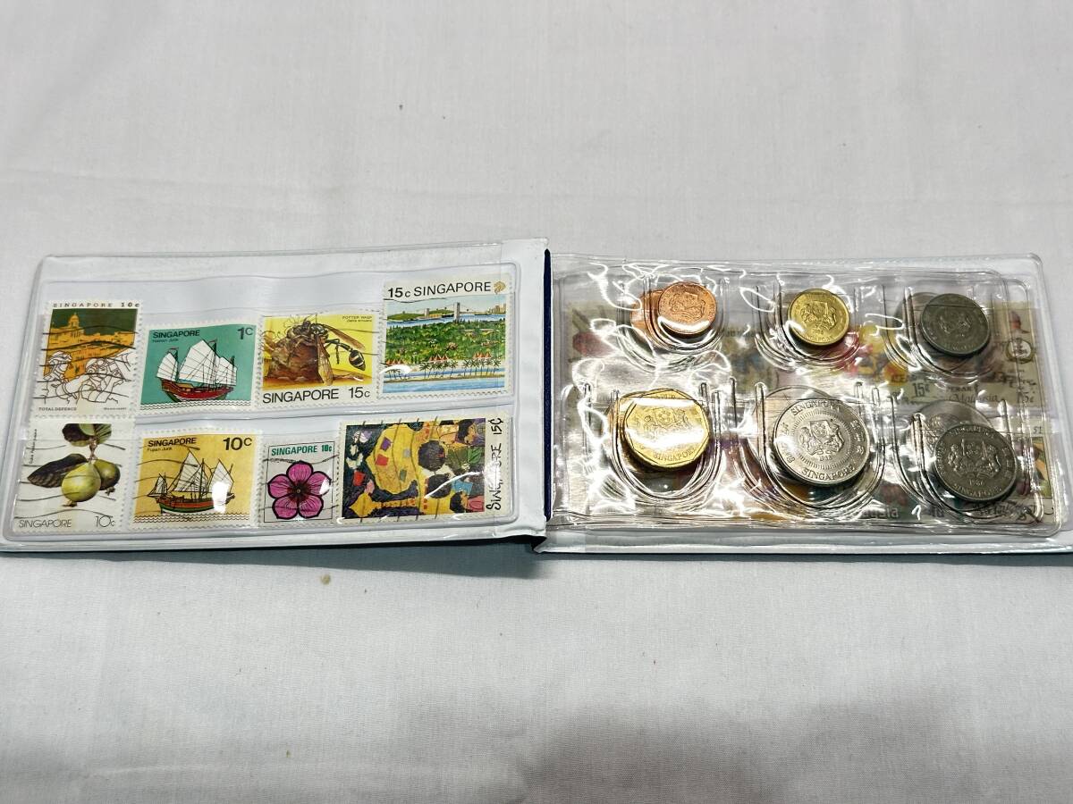 4168) シンガポール マレーシア 貨幣セット コインセット 海外 硬貨 お土産 コレクション キズあり 汚れありの画像2