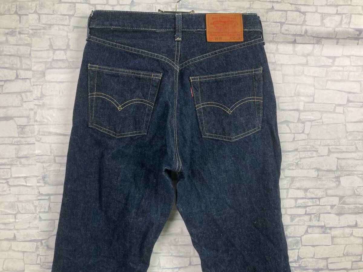 ★90s★ 503B-XX 復刻 Levi’s リーバイス 濃紺 W32 日本製 デニムパンツ ジーンズ ヴィンテージ ボタンフライ ビッグE 赤耳 隠しリベットの画像1