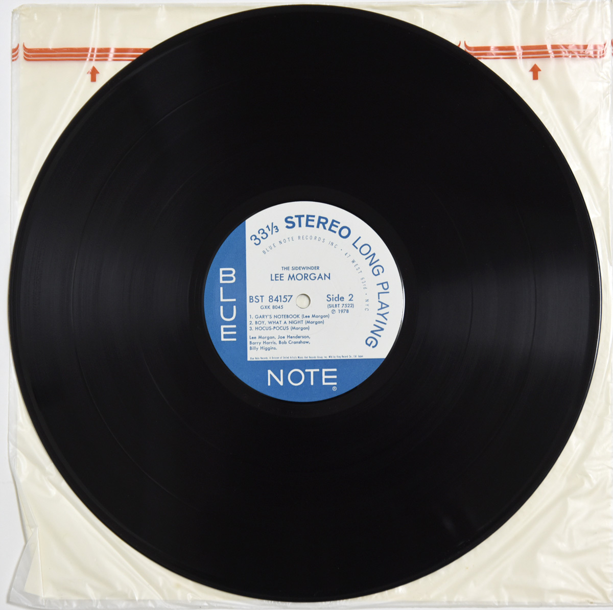 試聴可 Lee Morgan / The Sidewinder / Blue Note BST 84157 LPレコード 日本盤 帯付き リー・モーガン ブルーノート BST-84157 東芝の画像6