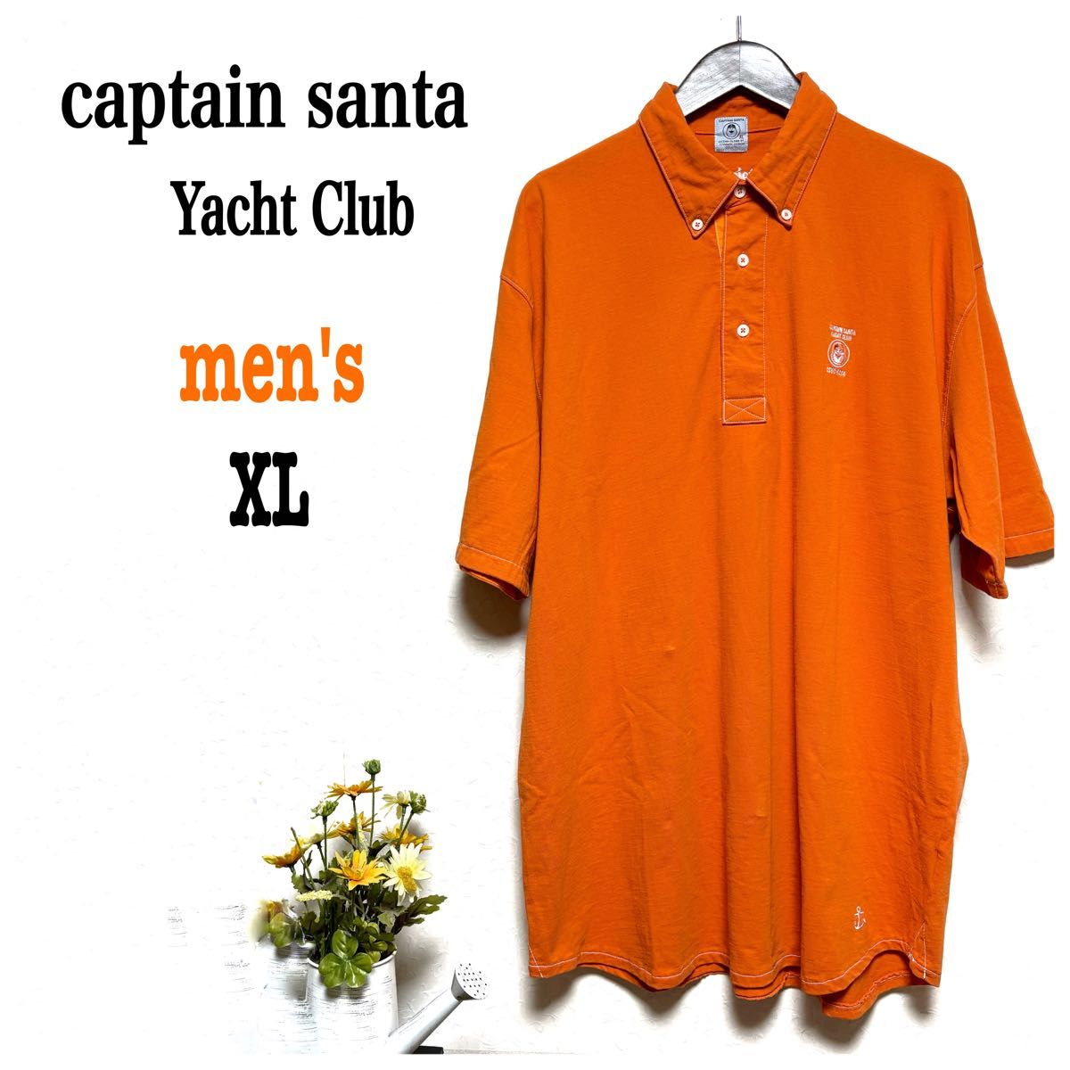 men'sキャプテンサンタ 綿シャツ オーバーサイズ ボタンダウン XL