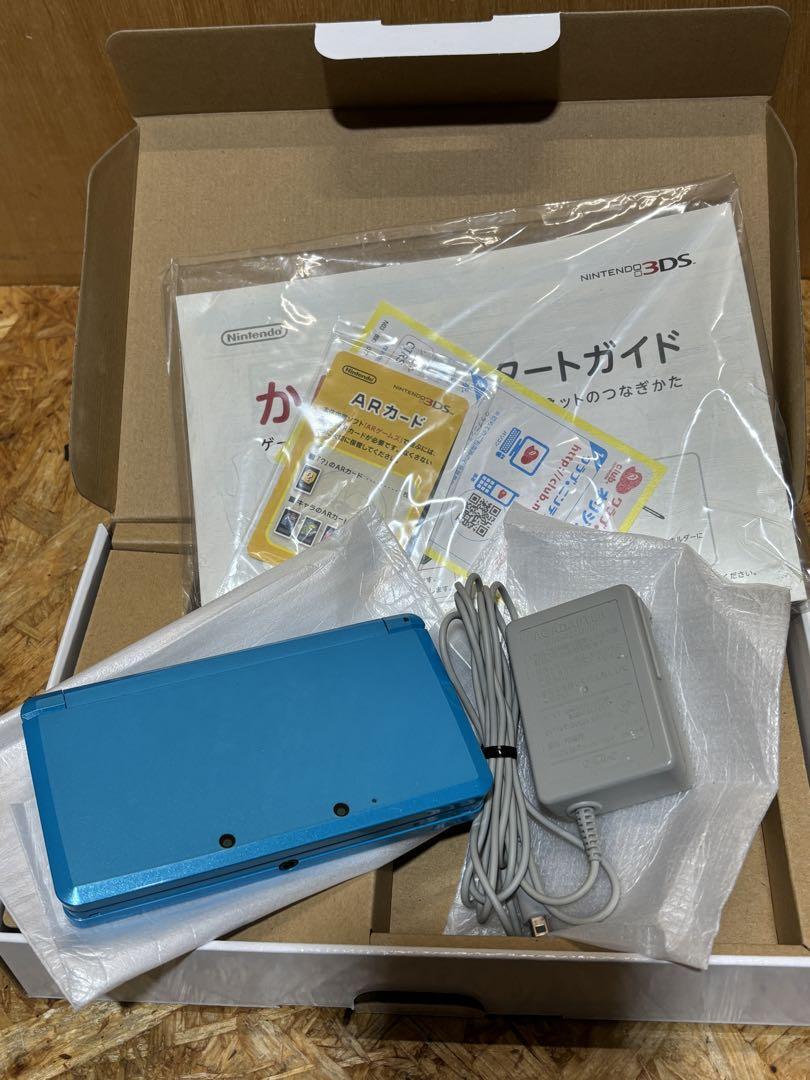 任天堂 3DS スペシャルパック アダプター メモリー4GB 箱説明書付き 青_画像4