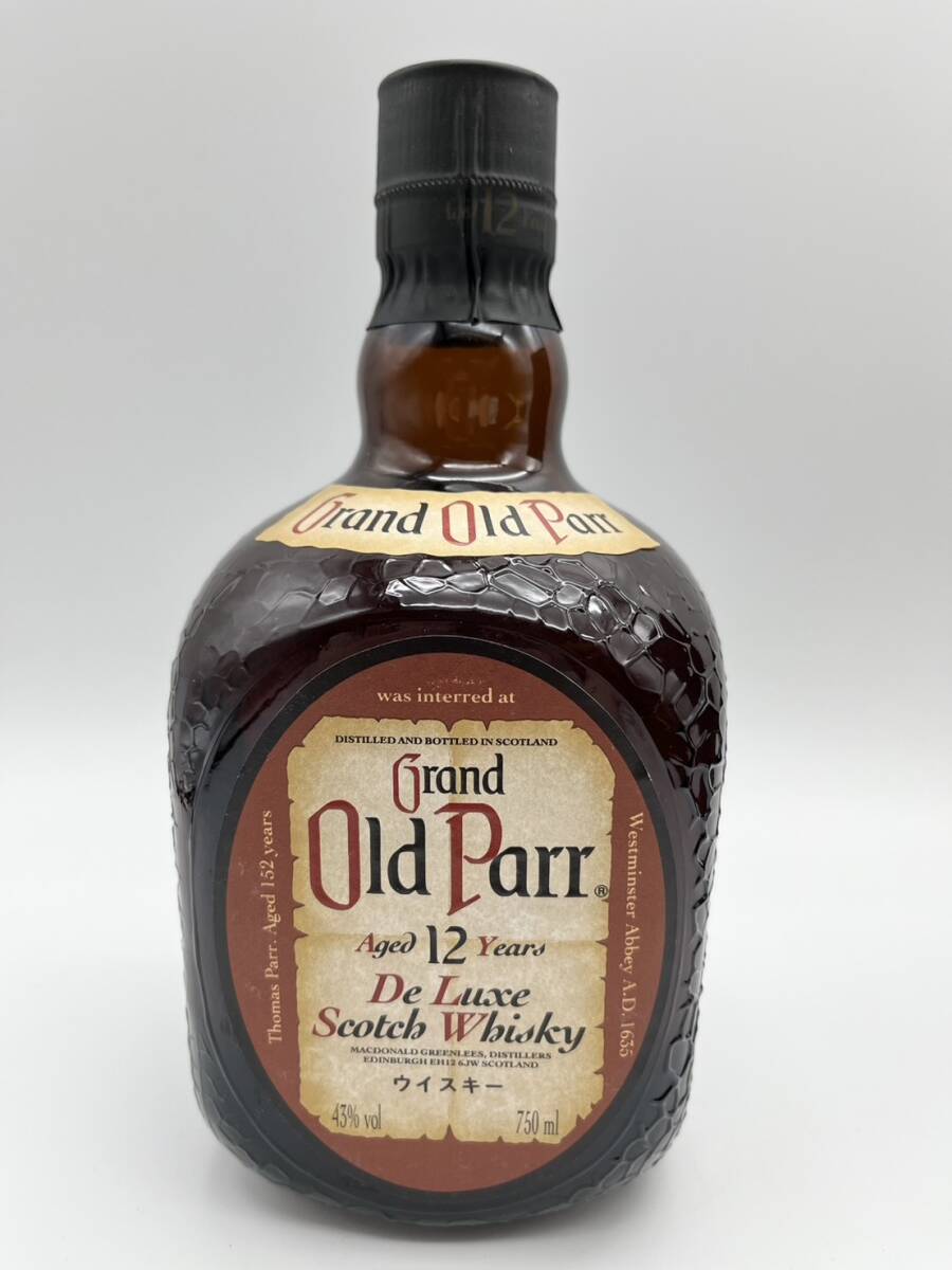 66009 未開栓 Grand Old Parr グランド オールド パー 12年 De Luxe SCOTCH WHISKY 750ml 43% スコッチ ウイスキー お酒の画像2