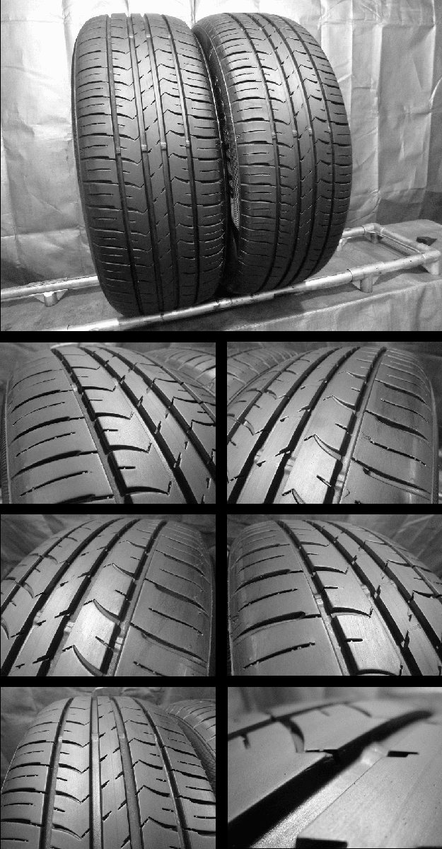 21年製 グッドイヤー Efficient Grip ECO Hybrid 215/55R17 2本 超バリ山！ 【584S】_画像2