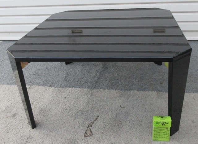 ☆激安☆ブラック化粧板 正方形 60×60 折りたたみテーブル ローテーブル ミニテーブル サイドテーブルの画像3