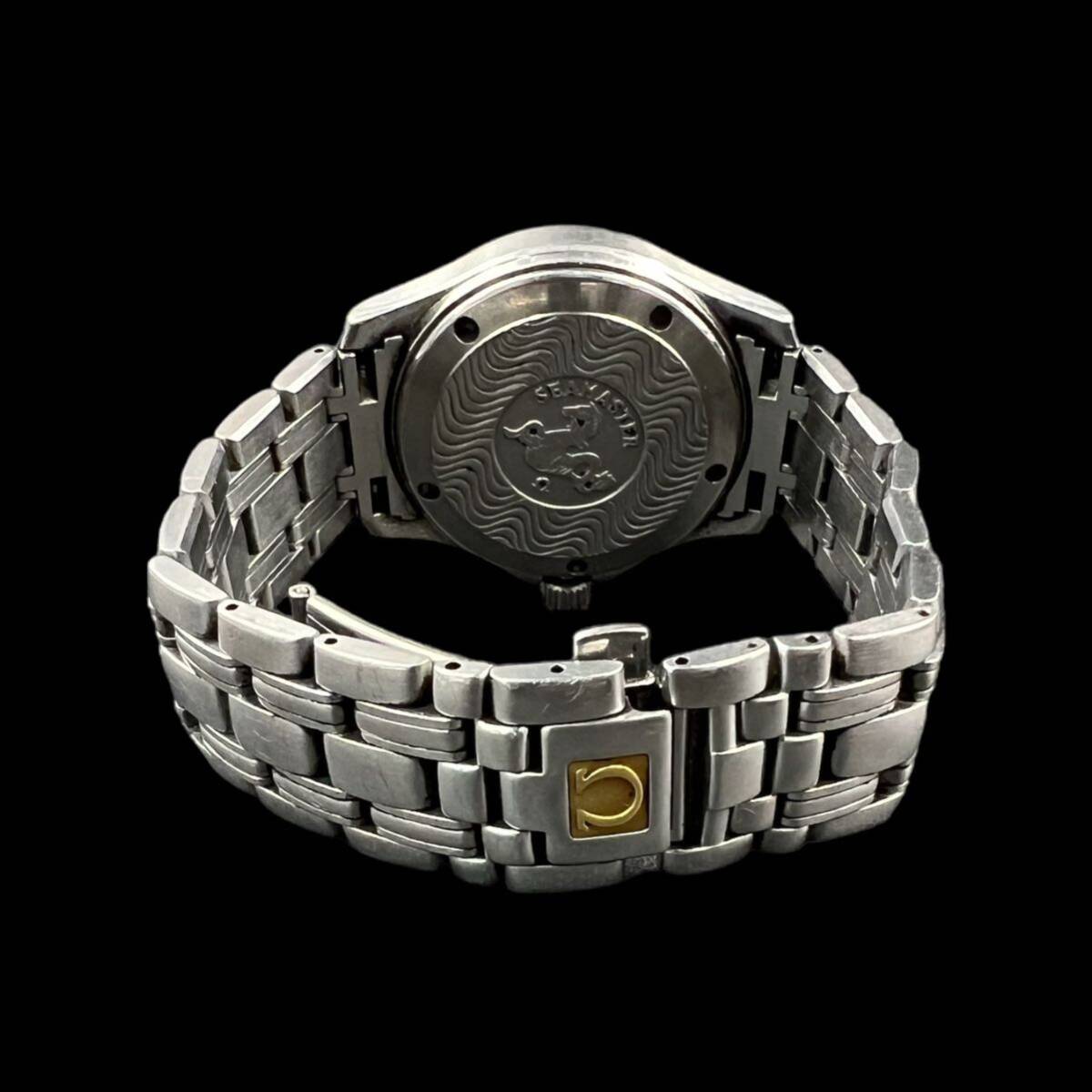 【KF2178】オメガ シーマスター デイト オートマチック 自動巻 ホワイト文字盤 メンズ腕時計の画像5