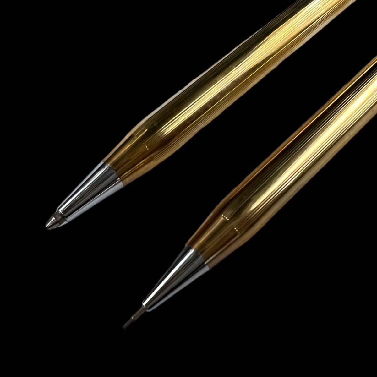 【KF1008】CROSS クロス ボールペン ツイスト式 シャープペンシル ゴールド 金 箱付き の画像4