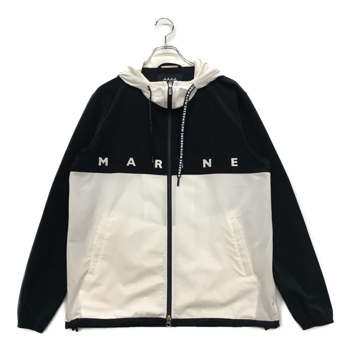 coco★muta MARINE★ムータ マリン★ムータ★長袖ダブルジップアウター★濃紺×白★6(L)★中古※レターパックプラス発送可★88896の画像1