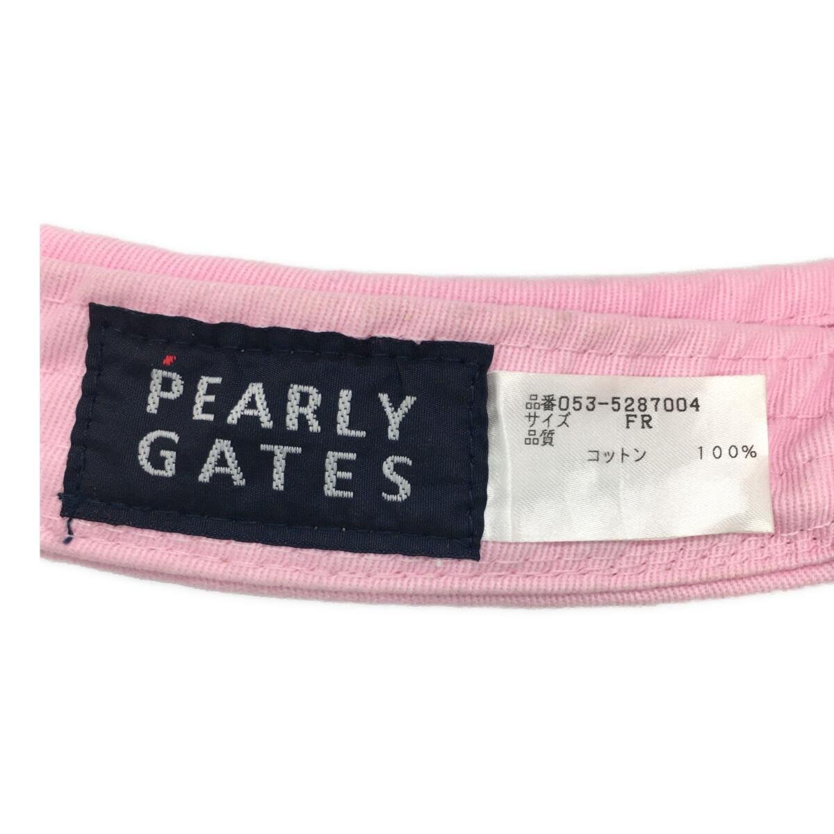 coco★パーリーゲイツ★PEARLY GATES★サンバイザー★ピンク系/恐竜刺しゅう★フリー★中古※レターパックプラス発送可★89755_画像7