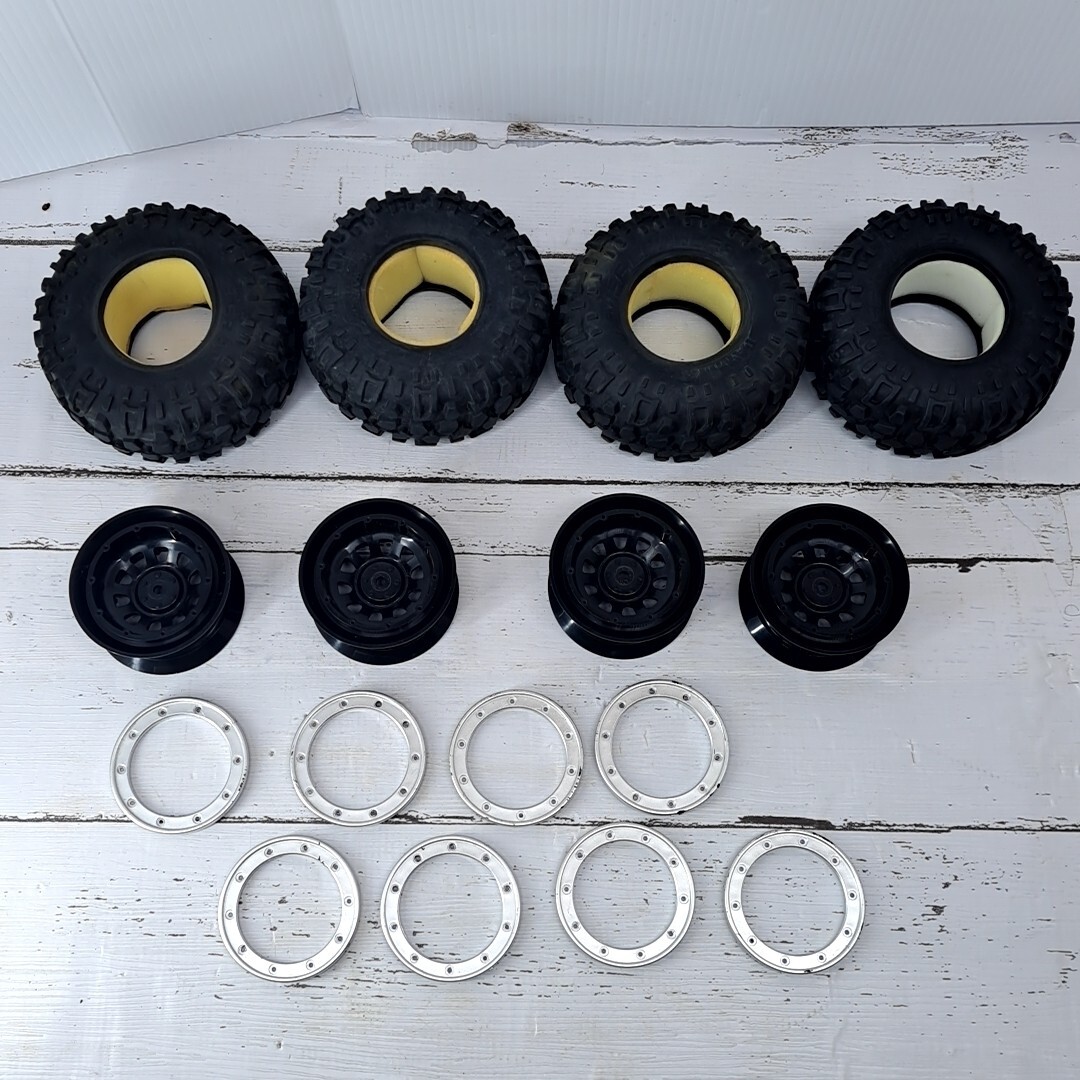 【大量セット】TAMIYA 1/10 RC Tire Wheel Parts タミヤ ラジコンカー タイヤ ホイール ラジコン まとめの画像6