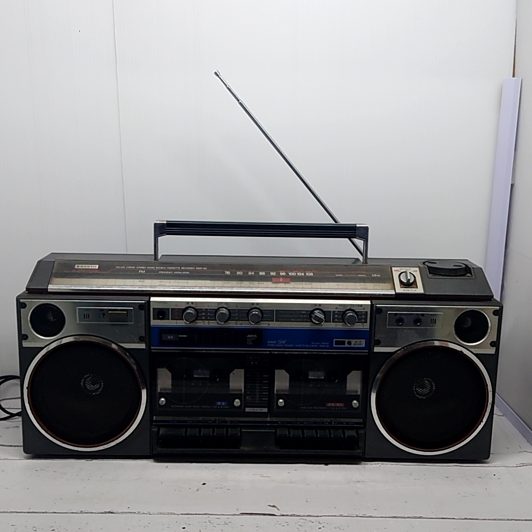 SANYO サンヨー WMR-D6 Wラジカセ 大型ラジカセ FM音出し確認済 FM AM ラジオ カセット 三洋電機 昭和レトロの画像1