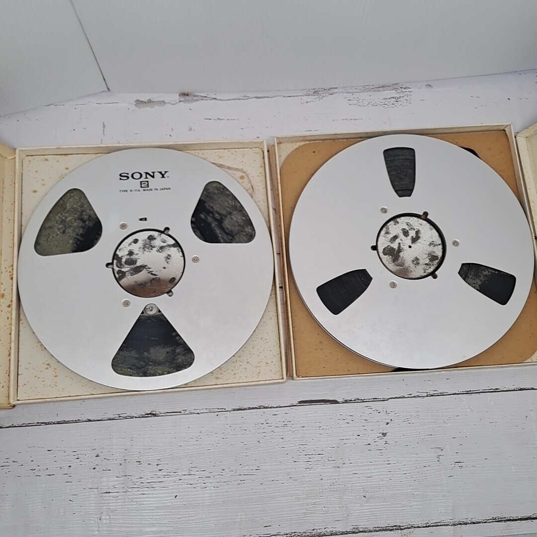 【使用済み 2本セット】Open Reel Metal Tape R10 Audio オープンリール メタル テープ 10号 オーディオ SONY R-11A Scotch 206 まとめ_画像2