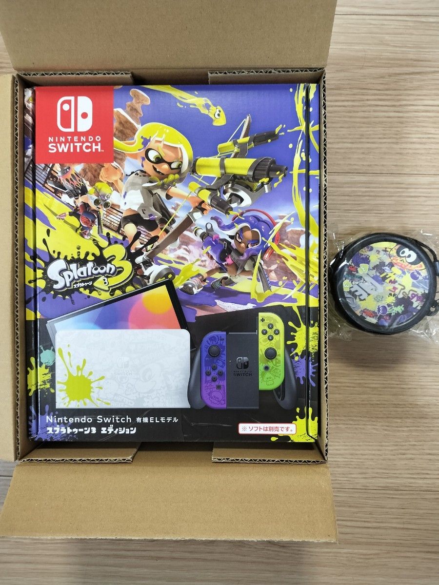 新品未開封 Nintendo Switch 有機ELモデル スプラトゥーン3エディション ニンテンドースイッチ イオン限定オマケ付