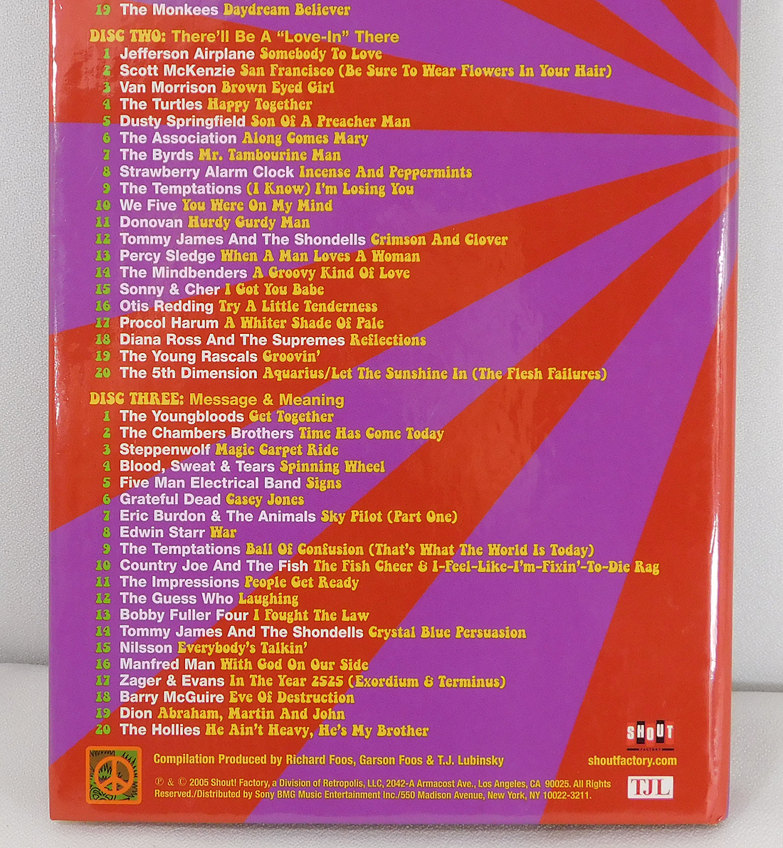 輸入盤 3CD「VA/The 60's Rock Experience」D3K-36184/60年代洋楽コンピ/GRATEFUL DEAD/THE BYRDS/ZOMBIES/KINKS/Donovan/Monkees/破損有の画像7