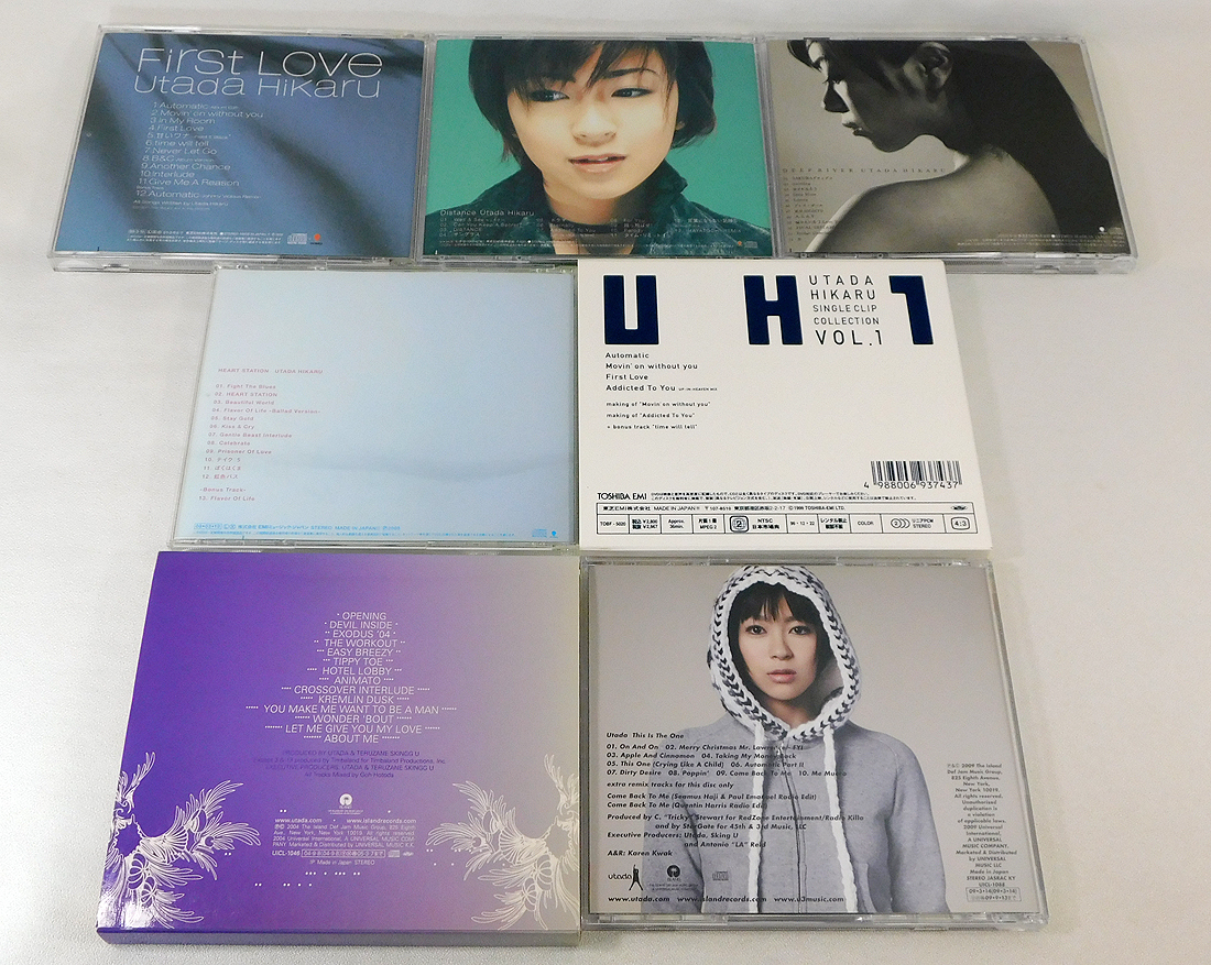【即決】宇多田ヒカル + Utada[CD]アルバム6枚+DVD 計7枚セット/First Love/Distance/DEEP RIVER/HEART STATION/UH1/This is One/初回あり_画像2
