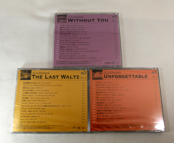 【即決】5枚組CD「大人のBallads 大人のバラード / V.A.」オムニバスCD 60〜70年代の洋楽バラード 全80曲収録 の画像4