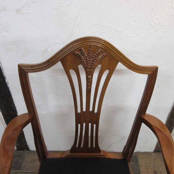 イギリス アンティーク 家具 アームチェア ダイニングチェア 椅子 イス ヘップルホワイト 木製 マホガニー 英国 DININGCHAIR 4428e 新入荷_画像5