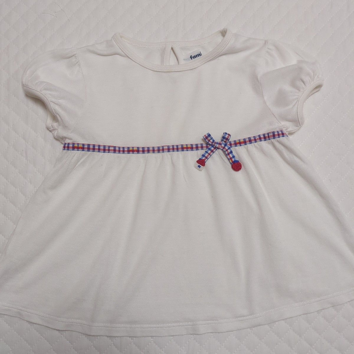 ファミリア　トップス　チュニック　白 半袖Tシャツ 女の子 子供服