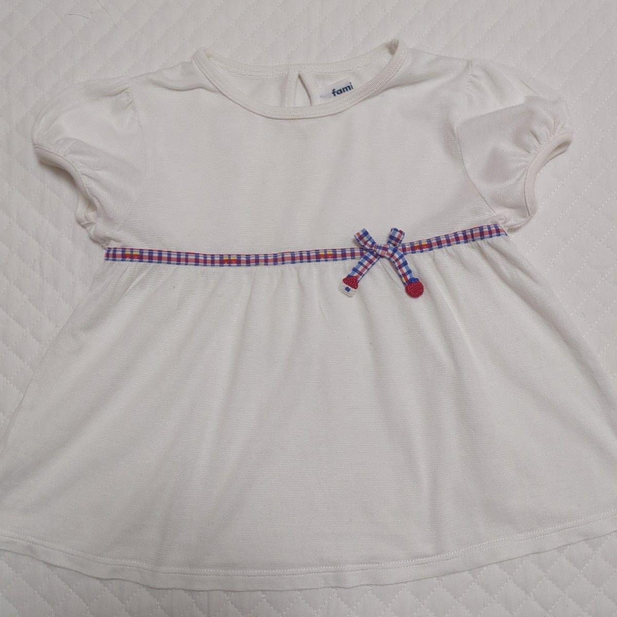 ファミリア　トップス　チュニック　白 半袖Tシャツ 女の子 子供服