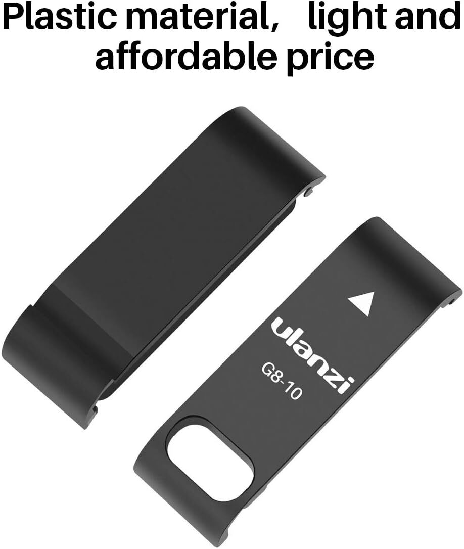 黒・GoPro8 バッテリーフタ ULANZI バッテリーカバー GoPro Hero 8用 Type-c充電口 電池蓋代替品 軽の画像4